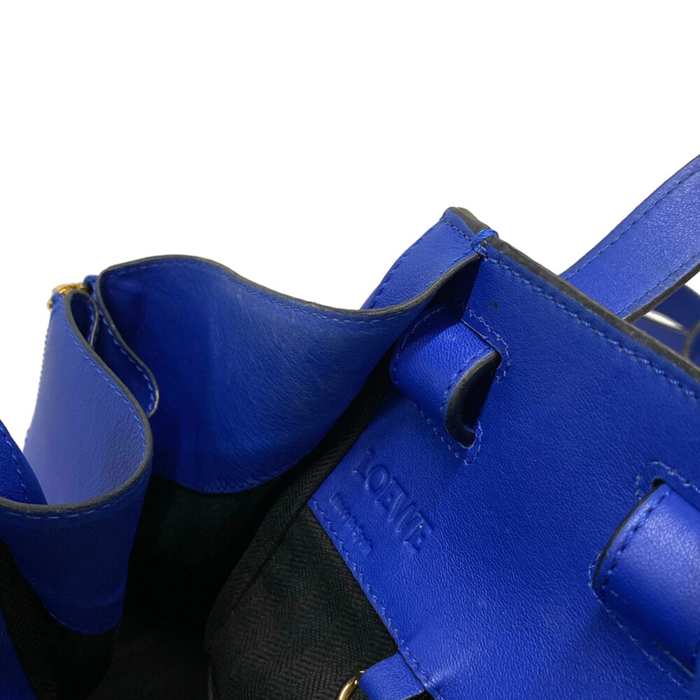 Loewe Hammock Bag Small Navy Leather #323232L13B - Picture 15 of 15